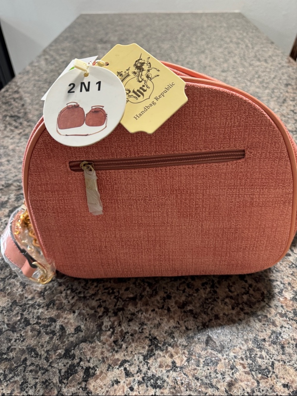 2-in-1 Coral Crossbody Purse